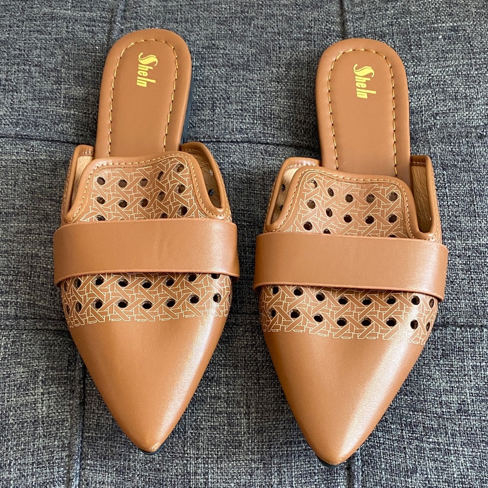 Brown pointed to slide on flats